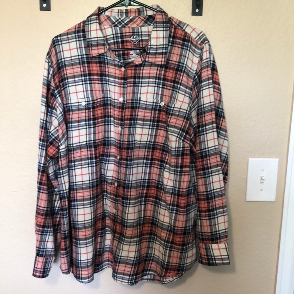 St Johns Bay plaid long sleeve
